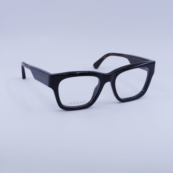 🕶️ New Gucci GG1669O 005 Eyeglasses - Black/Havana Frame 52mm